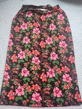Studio Works, Vintage, Women's Summer, Spring, Vacation Floral Midi Skirt Sz L